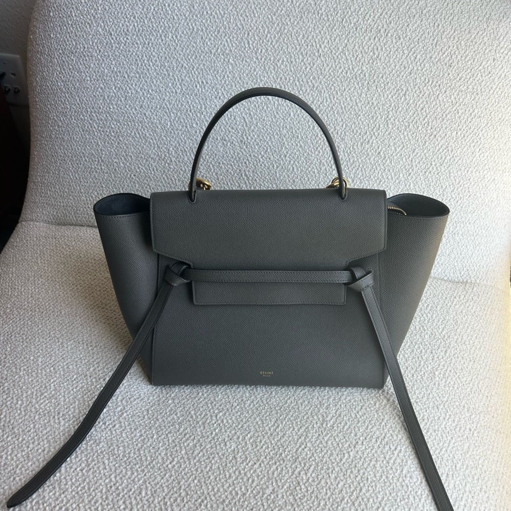 Celine Belt Mini Dark Taupe